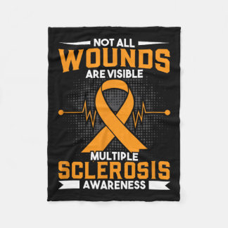 Alle wonden zijn zichtbaar multiple sclerose fleece deken