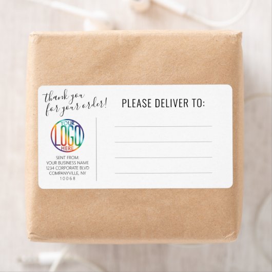 Alle zakelijke Logo die tekst verzenden Etiket (Insitu)