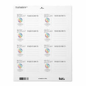 Alle zakelijke Logo die tekst verzenden Etiket (Full Sheet)