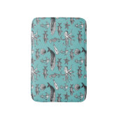 Alle Zee Patroon Badmat (Voorkant Verticaal)