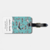 Alle Zee Patroon Bagagelabel (Achterkant horizontaal)