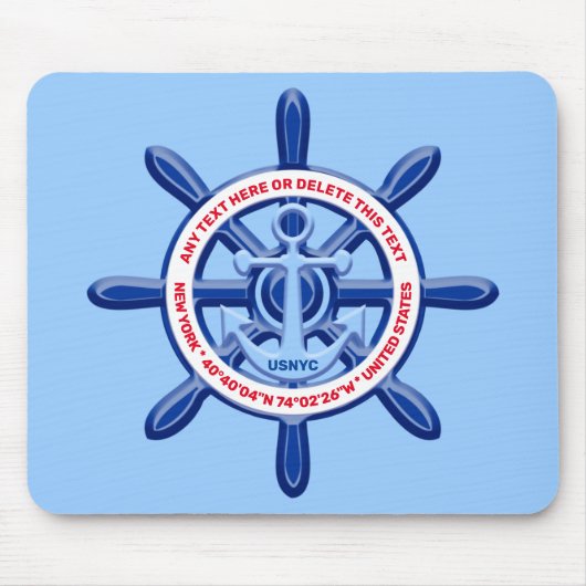 Alle Zeeen poorten, schepen,  land, reizen Muismat (Voorkant)