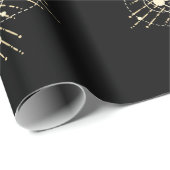 Alle zien Eye gothic Occult Witch Dark Gothic Gold Cadeaupapier (Rol Hoek)