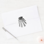 Alle zien Eye Mason Ronde Sticker (Envelop)