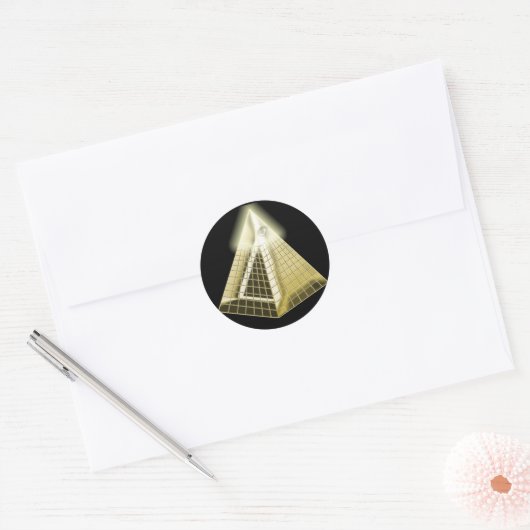 Alle zien Eye Pyramid Sticker (Envelop)
