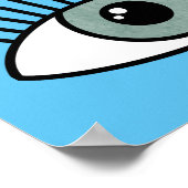 Alle zien Eye Trendy ogen modern hedendaags Poster (Hoek)