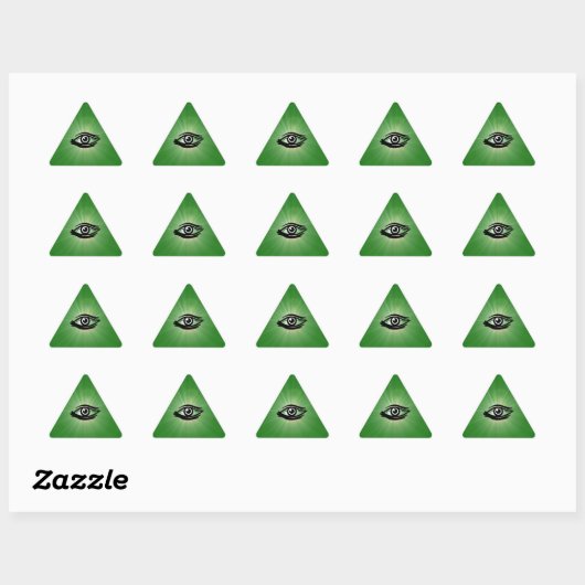 Alle Zien Eye Triangle Sticker (Vel)