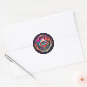 Alle Zien Oog: Mystieke Boskern Ronde Sticker (Envelop)