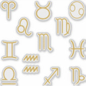 Alle Zodiac symbolen set pack Sticker (Voorkant)
