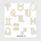 Alle Zodiac symbolen set pack Sticker (Vel)
