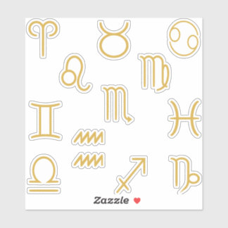 Alle Zodiac symbolen set pack Sticker