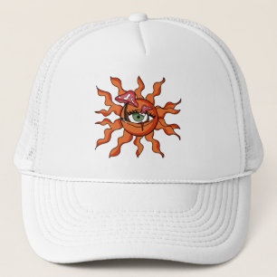 Alle zon-zien paddenstoel stralen trucker pet