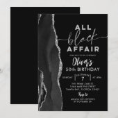 Alle zwarte affaire: geboorte van volwassen baby's kaart (Voorkant / Achterkant)