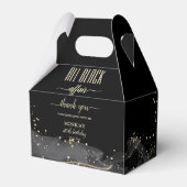 Alle zwarte-affaire-verjaardagsfeesten bedankdoosjes (Voorkant Zijde)