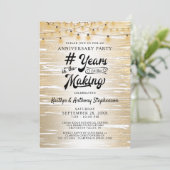 Alle zwarte gouden tekenreeksen van Jubileum Kaart (Staand voorkant)