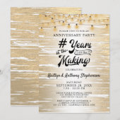 Alle zwarte gouden tekenreeksen van Jubileum Kaart (Voorkant / Achterkant)