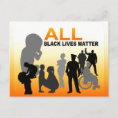 Alle zwarte liften briefkaart (Voorkant)