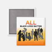 Alle zwarte liften magneet (Voorkant / Achterkant)