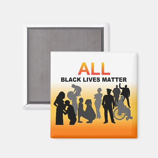 Alle zwarte liften magneet (Voorkant / Achterkant)