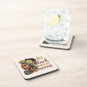 Alle zwarte vrouwen zijn koninginnen bier onderzetter (Rechterzijde)