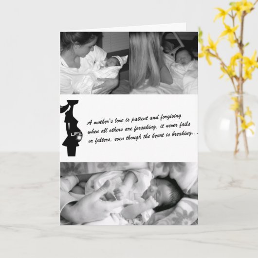 Allebei de liefde van haar moeder. kaart (Gele Bloem)