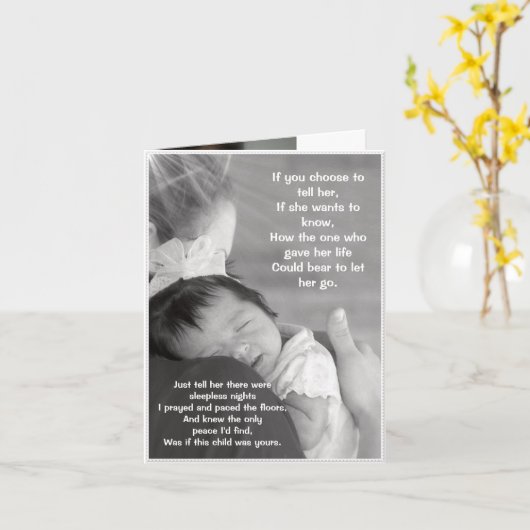 Allebei de liefde van haar moeder. kaart (Gele Bloem)