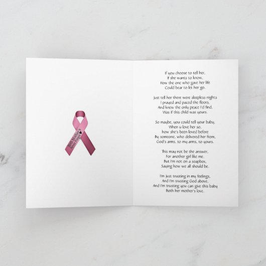 Allebei de liefde van haar moeder. kaart (Binnen)