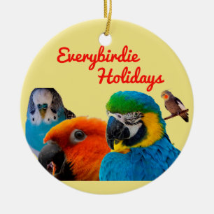 Allebirdie kerstboomversiering keramisch ornament