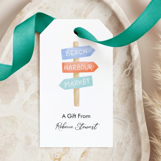 Alledaags strandbord cadeau van Gepersonaliseerd Cadeaulabel