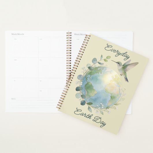 Alledaagse Aardedag Kolibrie Vogel Planner (Display)