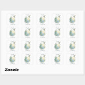 Alledaagse Aardedag Kolibrie Vogel Vierkante Sticker (Vel)