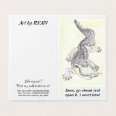 Alledaagse cadeaukaart kaart (Buitenkant ongevouwen)