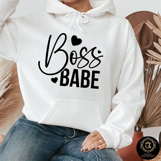 Alledaagse Casual Hoodie – Boss Babe