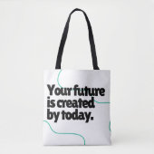 Alledaagse Essentials" Moderne minimalistische Can Tote Bag (Voorkant)