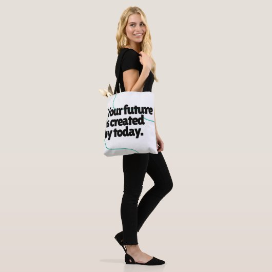 Alledaagse Essentials" Moderne minimalistische Can Tote Bag (Op model)
