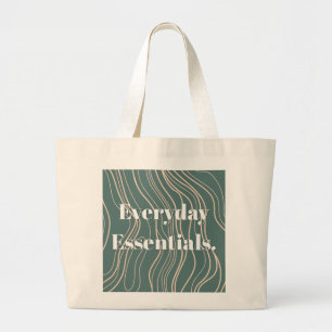 'Alledaagse Essenties' Modern Minimalistisch Grote Tote Bag
