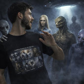 Alledaagse gerapporteerde UFO-entiteiten Grafische T-shirt