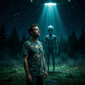 Alledaagse gerapporteerde UFO-entiteiten Grafische T-shirt