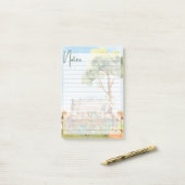 Alledaagse grillen – geïllustreerde notities post-it® notes (Op bureau)