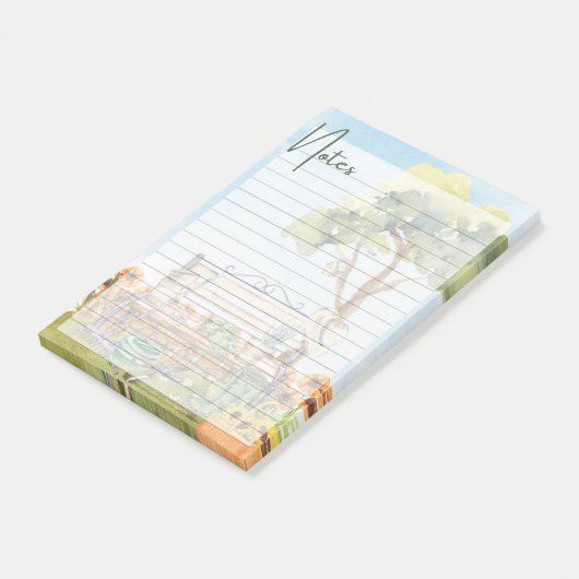 Alledaagse grillen – geïllustreerde notities post-it® notes (Schuin)