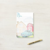 Alledaagse grillen – geïllustreerde notities post-it® notes (Op bureau)