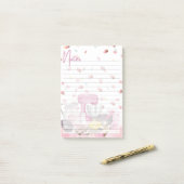 Alledaagse grillen – geïllustreerde notities post-it® notes (Op bureau)