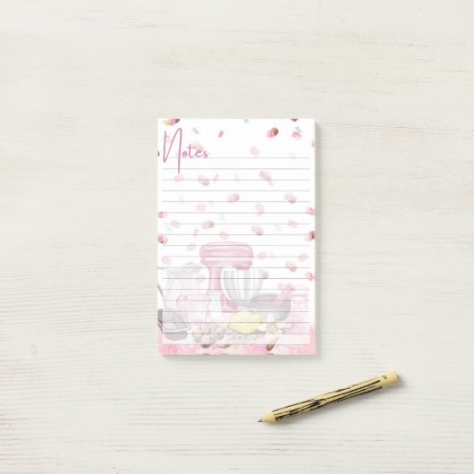 Alledaagse grillen – geïllustreerde notities post-it® notes (Op bureau)