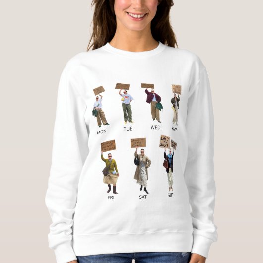 Alledaagse Mood Sweatshirt - De 7 Dagen van Stijl (Voorkant)
