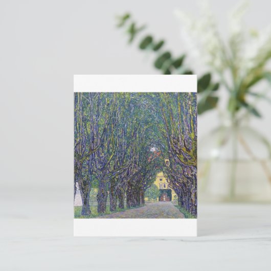 Allee in Schloss Kammer, Gustav Klimt Briefkaart (Staand voorkant)