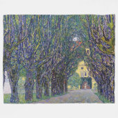 Allee in Schloss Kammer, Gustav Klimt Fleece Deken (Voorkant (Horizontaal))