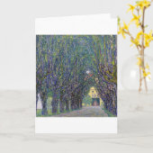 Allee in Schloss Kammer, Gustav Klimt Kaart (Gele Bloem)