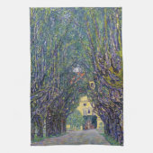 Allee in Schloss Kammer, Gustav Klimt Theedoek (Verticaal)