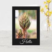 Allee schoonheid, Hallo... Kaart (Gele Bloem)