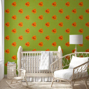 Alleen 3 Gerbera Daisy Blossoms Behang